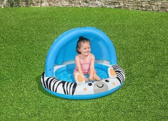 Vedes Bestway Baby Pool Safari mit Sonnenschirm