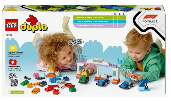 Lego Duplo Town F1 Team Rennautos mit Rennfahrern 10445