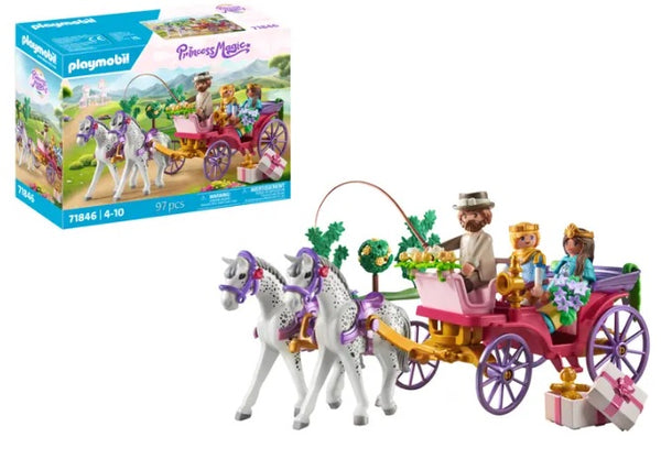Playmobil Princess Magic Kutschfahrt mit Prinzessin und Prinz 71846