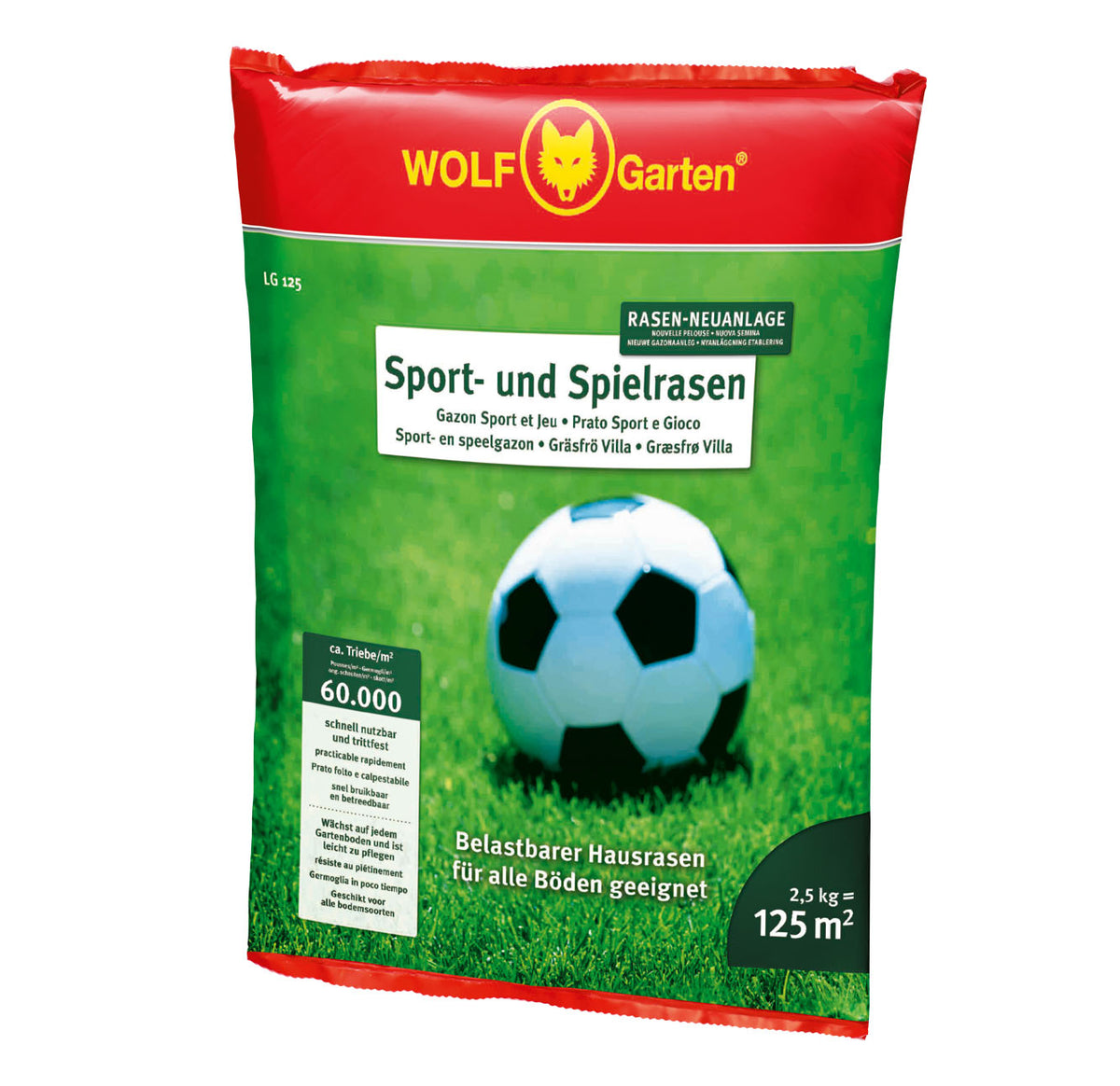 Wolf Garten Sport und Spielrasen 125 m² Eisen Feldmann GmbH & Co. KG