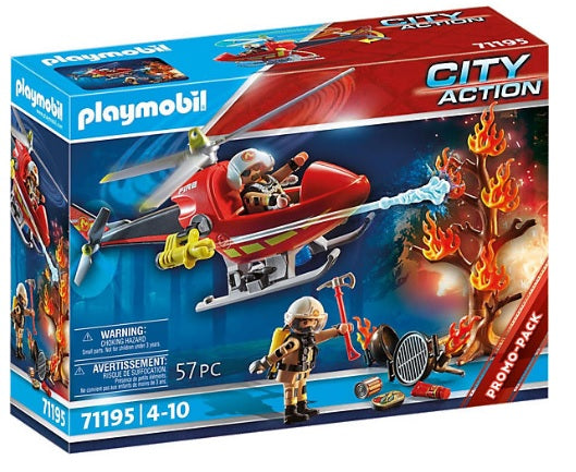 Playmobil Feuerwehr-Hubschrauber 71195